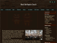 Tablet Screenshot of blackoakbaptistchurch.com